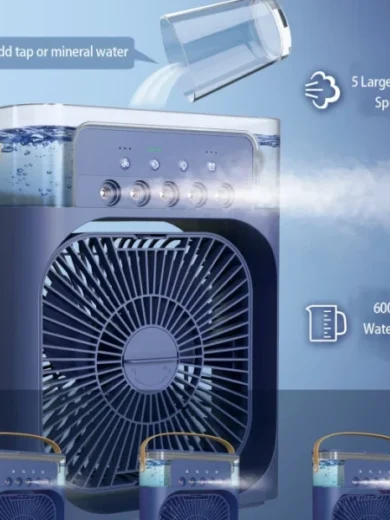Portable Mini Water Air Cooler Table Fan - 10W
